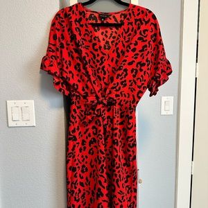Flattering Red Dress (Size XS, Fits like S/M)